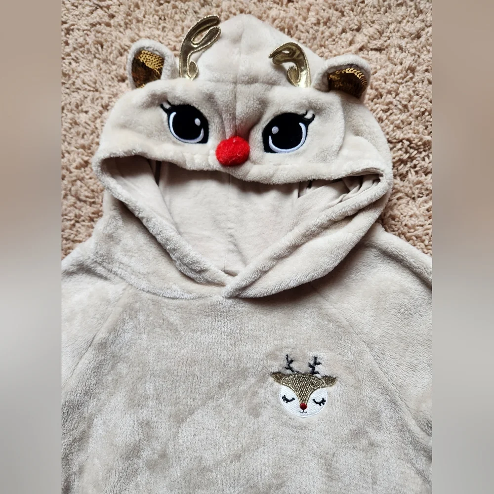 H&M Kids Beige Reindeer Hoodie